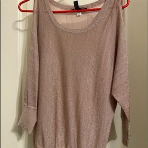 Like New INC champagne sweater size Small